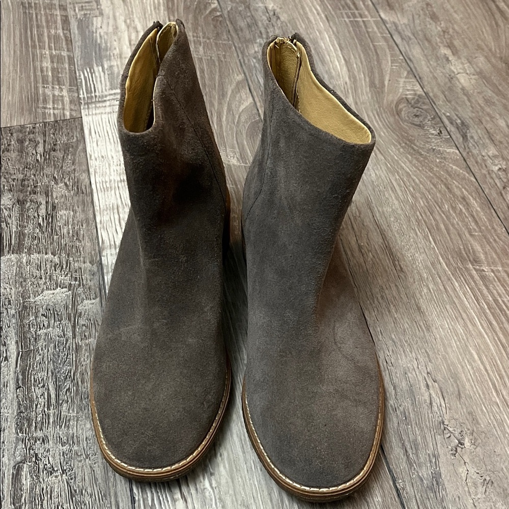 Women's Gray Suede Sperry Booties